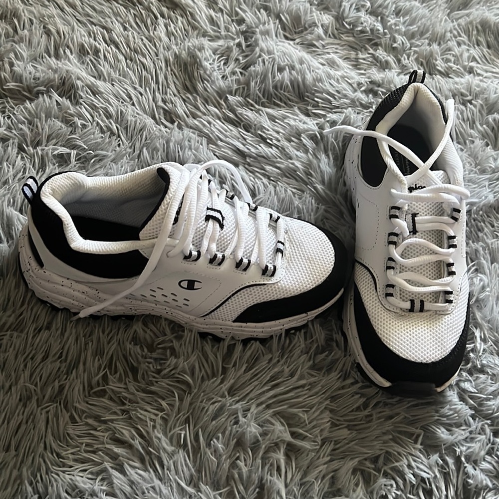 Black and White Champion Sneakers
